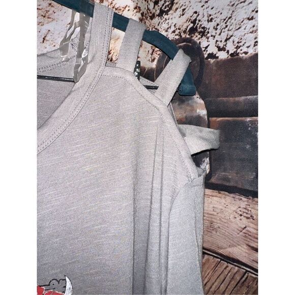 BLACK FRIDAY $20 True elf Music City Nashville off the shoulder Y2K graphic 1X - Picture 4 of 5